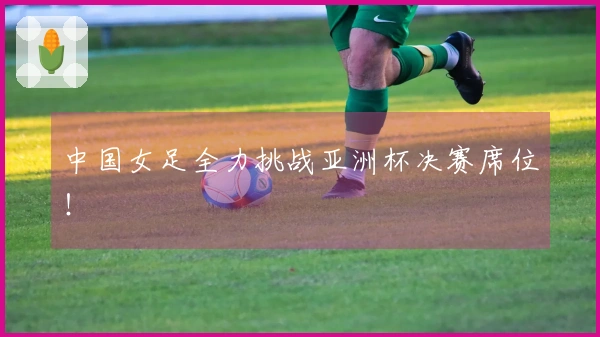 中国女足全力挑战亚洲杯决赛席位！